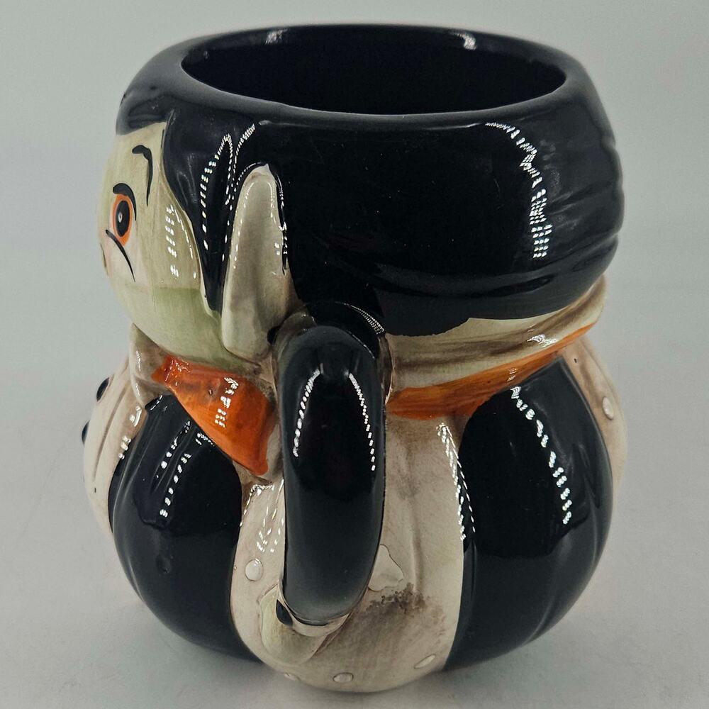 Johanna Parker Halloween Vampire Dracula Pumpkin Peep Mug Folk Art Fall